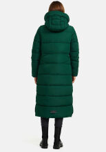 Marikoo Nadeshikoo Damen lange Winter Steppjacke Evergreen Größe XS - Gr. 34