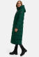 Marikoo Nadeshikoo Damen lange Winter Steppjacke Evergreen Größe XS - Gr. 34