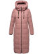 Marikoo Nadeshikoo Damen lange Winter Steppjacke Beige Größe XXXL - Gr. 46
