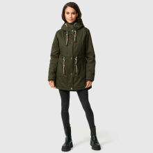 Navahoo Ireliaa Damen Winterjacke Olive Größe XXXL - Gr. 46
