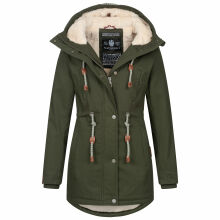 Navahoo Ireliaa Damen Winterjacke Olive Größe XXXL - Gr. 46