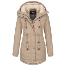 Navahoo Ireliaa Damen Winterjacke Beige Größe XXXL - Gr. 46
