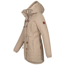 Navahoo Ireliaa Damen Winterjacke Beige Größe XXXL - Gr. 46