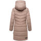 Marikoo Natsukoo Damen Winter Steppjacke lang Taupe Grey Größe XS - Gr. 34