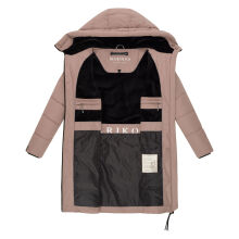 Marikoo Natsukoo Damen Winter Steppjacke lang Taupe Grey Größe XL - Gr. 42