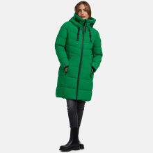 Marikoo Natsukoo Damen Winter Steppjacke lang Smaragd Green Größe M - Gr. 38