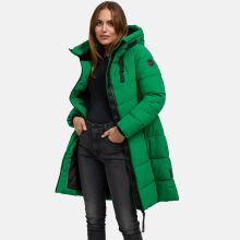 Marikoo Natsukoo Damen Winter Steppjacke lang Smaragd Green Größe M - Gr. 38