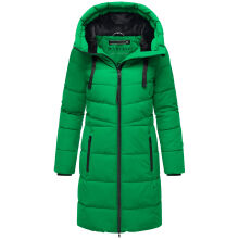 Marikoo Natsukoo Damen Winter Steppjacke lang Smaragd Green Größe L - Gr. 40