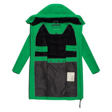 Marikoo Natsukoo Damen Winter Steppjacke lang Smaragd Green Größe L - Gr. 40