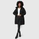 Marikoo Natsukoo Damen Winter Steppjacke lang Schwarz Größe XXXL - Gr. 46