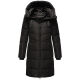 Marikoo Natsukoo Damen Winter Steppjacke lang Schwarz Größe XXXL - Gr. 46