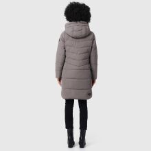 Marikoo Natsukoo Damen Winter Steppjacke lang Grau Größe XXXL - Gr. 46