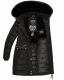 Navahoo Paula Damen Parka Winterjacke Gefüttert Schwarz schwarzes Fell Größe XXXL - Gr. 46