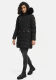 Navahoo Paula Damen Parka Winterjacke Gefüttert Schwarz schwarzes Fell Größe XXXXXL - Gr. 50