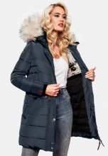 Navahoo Paula Ladies Winter Jacket Coat Parka Warm Lined Winterjacket B383 Navy