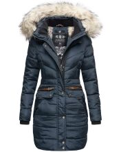 Navahoo Paula Ladies Winter Jacket Coat Parka Warm Lined Winterjacket B383 Navy