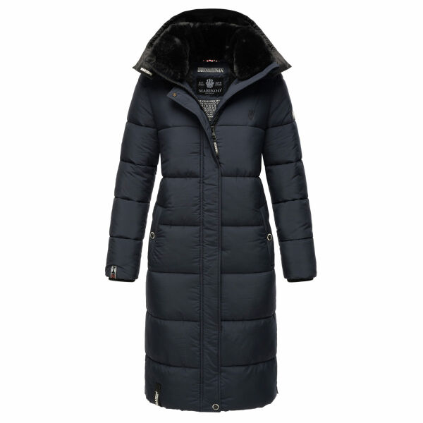 Marikoo Reliziaa Damen Winter Parka lang Navy Größe XXXL - Gr. 46