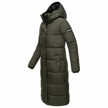 Marikoo Reliziaa Damen Winter Parka lang Dark Olive Größe XXXL - Gr. 46