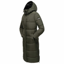 Marikoo Reliziaa Damen Winter Parka lang Dark Olive Größe XXXL - Gr. 46