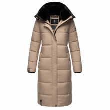 Marikoo Reliziaa Damen Winter Parka lang Taupe Größe XXXL - Gr. 46