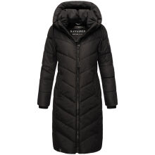 Navahoo Sahnekatzi Damen lange Winter Steppjacke Schwarz Größe XXXL - Gr. 46