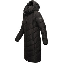 Navahoo Sahnekatzi Damen lange Winter Steppjacke Schwarz Größe XXXL - Gr. 46