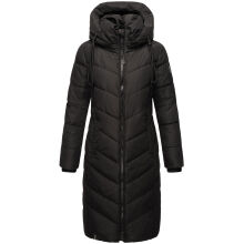 Navahoo Sahnekatzi Damen lange Winter Steppjacke Schwarz Größe XXXXL - Gr. 48
