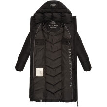 Navahoo Sahnekatzi Damen lange Winter Steppjacke Schwarz Größe XXXXL - Gr. 48