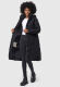Navahoo Sahnekatzi Damen lange Winter Steppjacke Schwarz Größe XXXXL - Gr. 48