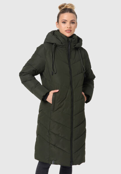 Navahoo Sahnekatzi XIV ladies winter coat Dark Olive