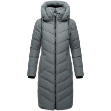 Navahoo Sahnekatzi Damen lange Winter Steppjacke Stormy Blue Größe XXXXL - Gr. 48