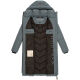 Navahoo Sahnekatzi Damen lange Winter Steppjacke Stormy Blue Größe XXXXL - Gr. 48