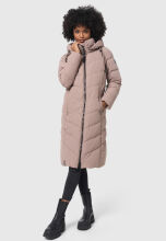 Navahoo Sahnekatzi XIV ladies winter coat Taupe Grey