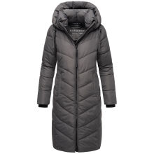 Navahoo Sahnekatzi Damen lange Winter Steppjacke Anthrazit Größe XS - Gr. 34