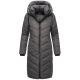 Navahoo Sahnekatzi Damen lange Winter Steppjacke Anthrazit Größe L - Gr. 40