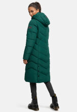 Navahoo Sahnekatzi Damen lange Winter Steppjacke Evergreen Größe XXXL - Gr. 46