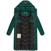 Navahoo Sahnekatzi Damen lange Winter Steppjacke Evergreen Größe XXXL - Gr. 46