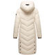 Navahoo Sahnekatzi Damen lange Winter Steppjacke Cream Größe M - Gr. 38
