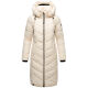 Navahoo Sahnekatzi Damen lange Winter Steppjacke Cream Größe M - Gr. 38