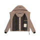 Marikoo Samuiaa Damen Steppjacke Taupe Grey Größe XXXL - Gr. 46