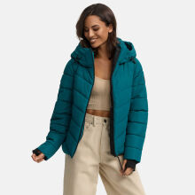 Marikoo Samuiaa Damen Steppjacke Petrol Größe L - Gr. 40