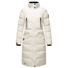 Marikoo Schneesternchen ladies long winter hooded quilted jacket  Größe XS - Gr. 34