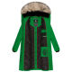 Marikoo Schneesternchen ladies long winter hooded quilted jacket  Größe L - Gr. 40