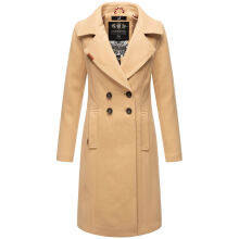 Navahoo Wooly Damen Trenchcoat Winter Mantel Beige...