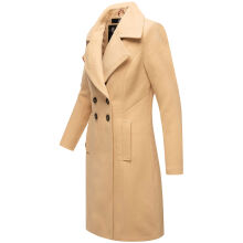 Navahoo Wooly Damen Trenchcoat Winter Mantel Beige Größe XL - Gr. 42