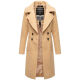 Navahoo Wooly Damen Trenchcoat Winter Mantel Beige Größe XL - Gr. 42
