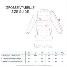 Marikoo Yuikoo lange Damen Winterjacke Taupe Grey-Größe S - Gr. 36