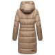 Marikoo Yuikoo lange Damen Winterjacke Taupe Grey-Größe L - Gr. 40