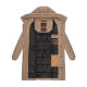 Marikoo Yuikoo lange Damen Winterjacke Taupe Grey-Größe L - Gr. 40