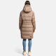 Marikoo Yuikoo lange Damen Winterjacke Taupe Grey-Größe XL - Gr. 42